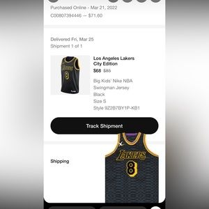 Kobe Bryant Swingman City Edition Kids Jersey